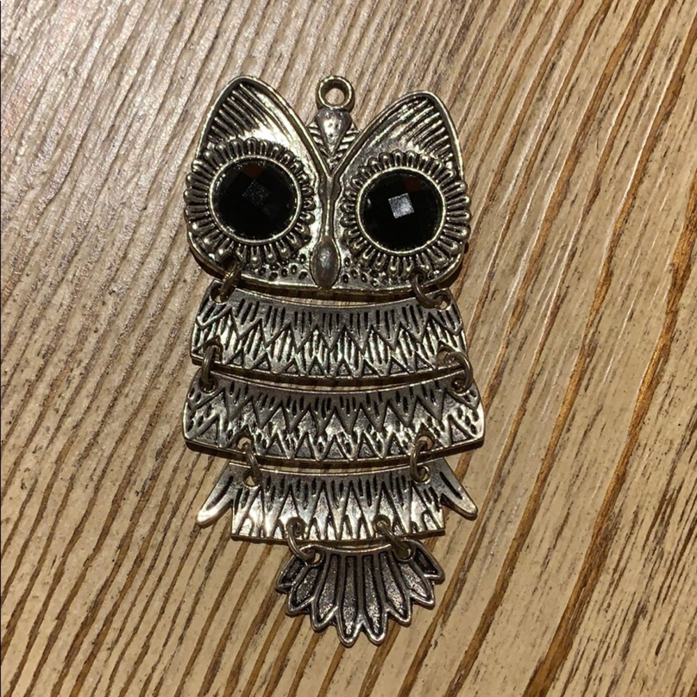 Chainlink Owl Necklace Pendant